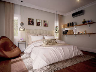 BED ROOM DESIGN, NSign Studio NSign Studio สวนภายใน