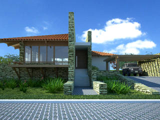 Residência Terras da Barra II , VERRONI arquitetos associados VERRONI arquitetos associados บ้านและที่อยู่อาศัย