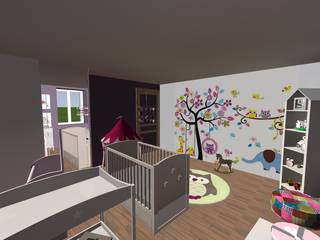 Agencement et décoration d'une ferme, relion conception relion conception Modern nursery/kids room