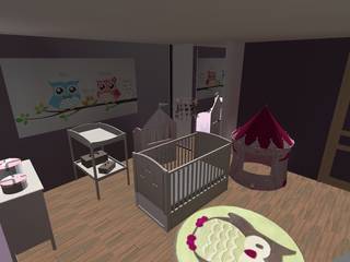 Agencement et décoration d'une ferme, relion conception relion conception Modern nursery/kids room