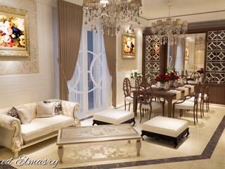 غرفة استقبال بفيلا, Taghred Elmasry Taghred Elmasry Classic style dining room