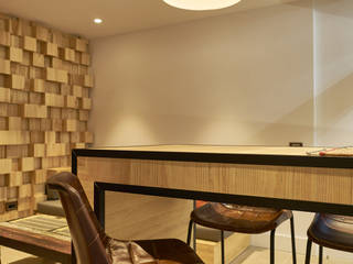 Egatesa · Office, gama estudio gama estudio Salas de jantar modernas