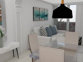 sala comedor , Naromi Design Naromi Design Skandinavische Esszimmer Holz Weiß