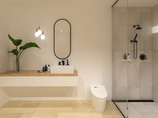 Pluit Residence, KERA Design Studio KERA Design Studio Minimalistyczna łazienka