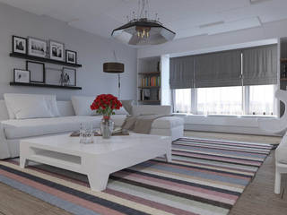Mesa Sitesi, Magic Mimarlık Magic Mimarlık Modern Living Room Wood White