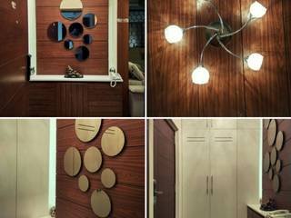 Apartments in Chennai, WOODLIFE INTERIOR PRIVATE LTD WOODLIFE INTERIOR PRIVATE LTD ห้องนั่งเล่น กระจกและแก้ว