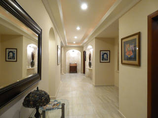 Casa Esther, DHI Riviera Maya Architects & Contractors DHI Riviera Maya Architects & Contractors Eclectic style corridor, hallway & stairs