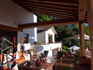 Casa PT-A, VÁZQUEZ DEL MERCADO - ARQUITECTURA VÁZQUEZ DEL MERCADO - ARQUITECTURA Balcon, Veranda & Terrasse minimalistes