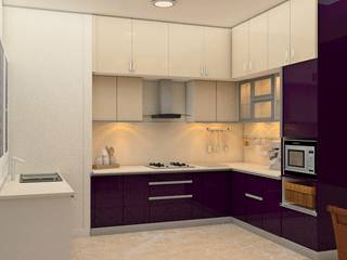 Mantri Webcity, Duplex 3 BHK - Mr. Vishal, DECOR DREAMS DECOR DREAMS 置入式廚房