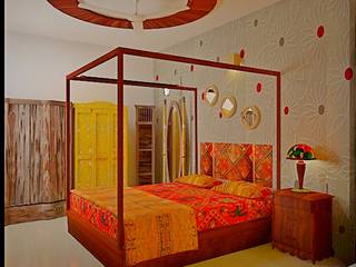 SJR Watermark, 3 BHK - Mr. Ankit, DECOR DREAMS DECOR DREAMS غرفة نوم