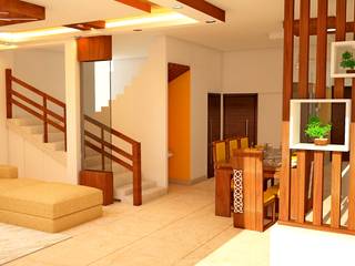 JR Greenwich Villas, Sarjapur Road - Ms. Natasha, DECOR DREAMS DECOR DREAMS Eclectic style living room
