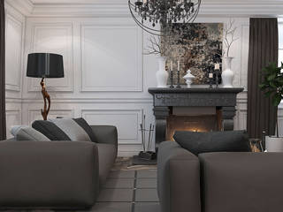 Коктейль стилей, YOUSUPOVA YOUSUPOVA Eclectic style living room