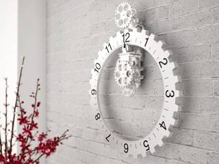 Living Room Styling, Just For Clocks Just For Clocks Salas de estilo moderno Metal