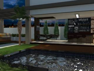 Residencia MS, JDM Arquitetura e Urbanismo JDM Arquitetura e Urbanismo منزل عائلي صغير أسمنت