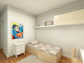 Reforma 2 Panamby, tsmarquiteto tsmarquiteto Modern Bedroom Wood White