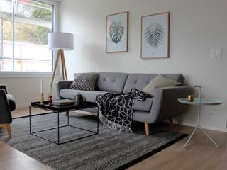 Möblierte Musterwohnung in Umiken, Wohnvision Homestaging Wohnvision Homestaging Salon scandinave