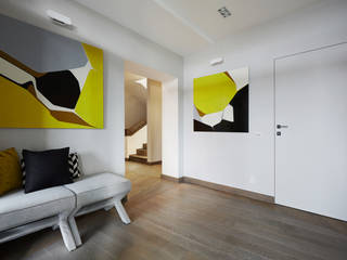 House in Minsk, Unique Design Company Unique Design Company Modern Corridor, Hallway and Staircase