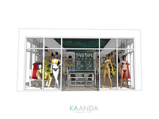 Kaanda bikini shop, Identity Design & Architecture Part.,Ltd Identity Design & Architecture Part.,Ltd Espacios comerciales