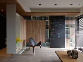 [HOME] Arching Design - Hue Yu Community, KD Panels KD Panels Ruang Keluarga Modern Kayu Wood effect