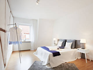Maisonette Wohnung, Home staging, Home Staging Bavaria Home Staging Bavaria Rustic style bedroom White
