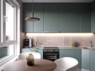 NAMIC квартира 72м2 в Москве, Tim Gabriel Design Tim Gabriel Design Modern kitchen