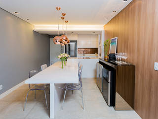 Apto RP_90m², Carolina Kist Arquitetura & Design Carolina Kist Arquitetura & Design Їдальня