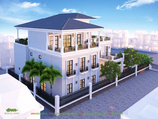 Thiết kế kiến trúc biệt thự đường Lê Hồng Phong - Tp.Hải Phòng, Công ty TNHH Thiết kế và Ứng dụng QBEST Công ty TNHH Thiết kế và Ứng dụng QBEST Villas