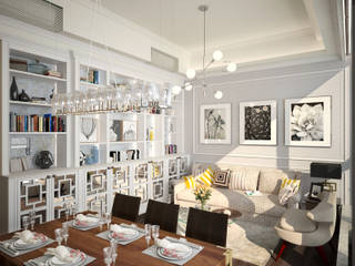 The Hudson 浚峯 | Kennedy Town 堅尼地城 , Nelson W Design Nelson W Design Living room Wood White