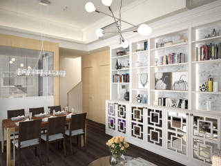 The Hudson 浚峯 | Kennedy Town 堅尼地城 , Nelson W Design Nelson W Design Living room White