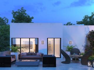 Edificio Y-28, Fi Arquitectos Fi Arquitectos Modern style balcony, porch & terrace Ceramic