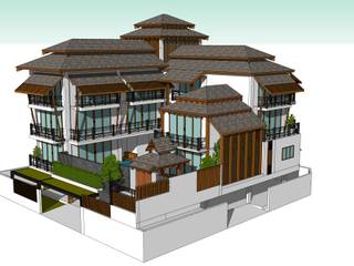 โครงการบ้าน 5 ชั้น คุณ นราภรณ์, Identity Design & Architecture Part.,Ltd Identity Design & Architecture Part.,Ltd منازل