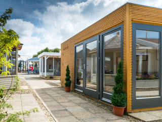 Contemporary Garden Room with integral storage, Garden Affairs Ltd Garden Affairs Ltd Garden Shed Wood Wood effect
