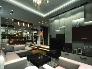 Modern Apartment New Cairo, Axis Architects Axis Architects حديقة داخلية