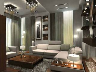Modern Apartment New Cairo, Axis Architects Axis Architects حديقة داخلية