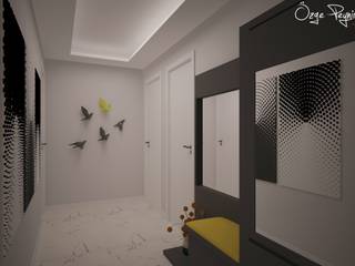 homify Modern corridor, hallway & stairs