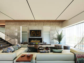 MAAB Villa, GOWS architects GOWS architects Living room Marble