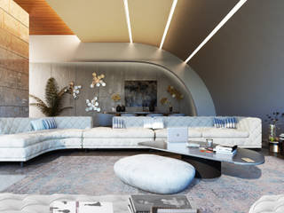 MAAB Villa, GOWS architects GOWS architects Salas de estilo minimalista