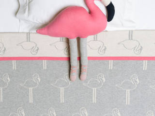 Sophie Allport Flamingo Collection, Sophie Allport Sophie Allport غرفة نوم قطن Red