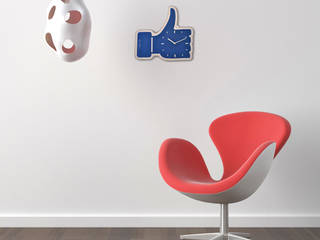 Living Room Wall Styling, Just For Clocks Just For Clocks Salones de estilo moderno Vidrio