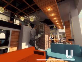 BAR Y RESTAURANT "U" ARQUITECTURA DE INTERIOR Y CONSTRUCCION, JLSG Arquitecto JLSG Arquitecto 商業空間