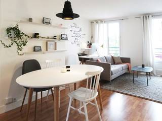 3 pièces - Fontenay-sous-Bois, Sandrine Carré Sandrine Carré Scandinavian style dining room