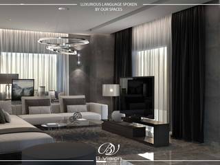 Residential Apartment - New Cairo, Bvision Interiors Bvision Interiors غرفة المعيشة