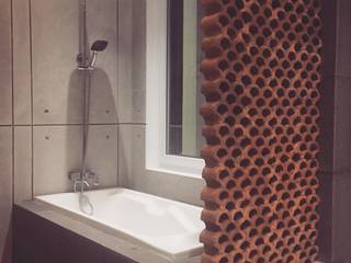 Konsep kamar mandi Unfinished , Hanez Hanez Baños de estilo minimalista Concreto