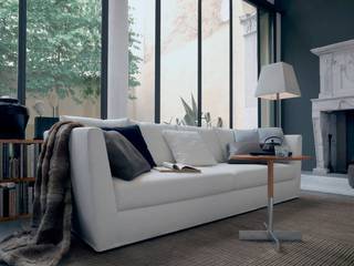 A Relaxing Lounge, Spacio Collections Spacio Collections Moderne Wohnzimmer Textil Weiß