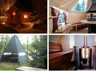 Finse Kota BBQ hut-Sauna-Bed&Breakfast, Scandivik Buitenleven Scandivik Buitenleven Scandinavian style garden Wood Wood effect