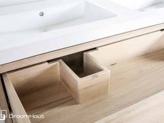 Badkamermeubels, DroomHout DroomHout Scandinavische badkamers Hout Hout