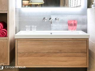 Badkamermeubels, DroomHout DroomHout Bathroom لکڑی Wood effect