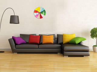 Living Room Wall Styling, Just For Clocks Just For Clocks Modern living room Plastic