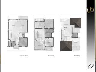 La Terra Residence, Ori - Architects Ori - Architects Tường & sàn phong cách hiện đại