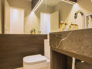 Apartamento G.G., Panatto Hilgemberg Arquitetura Panatto Hilgemberg Arquitetura Modern bathroom MDF